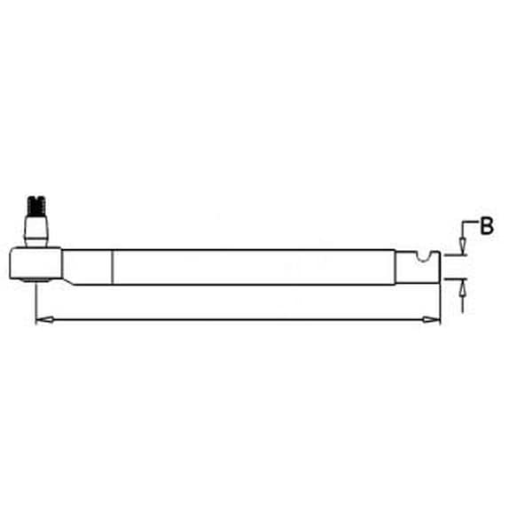 Aftermarket New Fits Massey Ferguson Tractor Tie Rod Tube with End 50 65 150 165 192864M1 - main